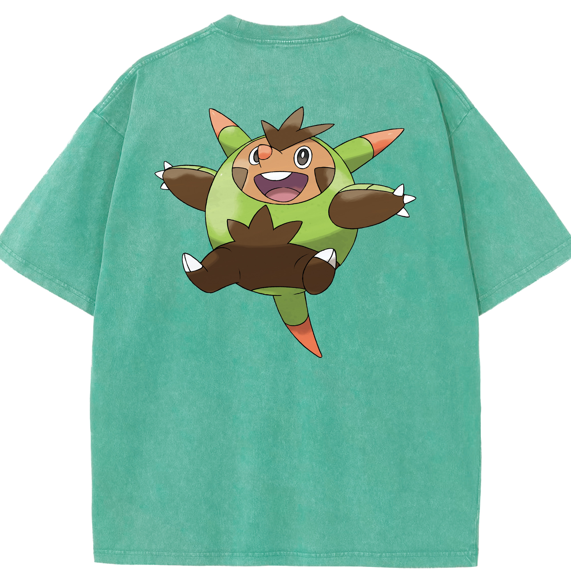 （画像用） ポケットモンスター Pokémon 綿100% ヴィンテージ風 半袖Tシャツ（背面プリント）